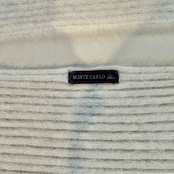 Cream Ribbed Knit Scarf - Very Soft - Picture 2 of 3